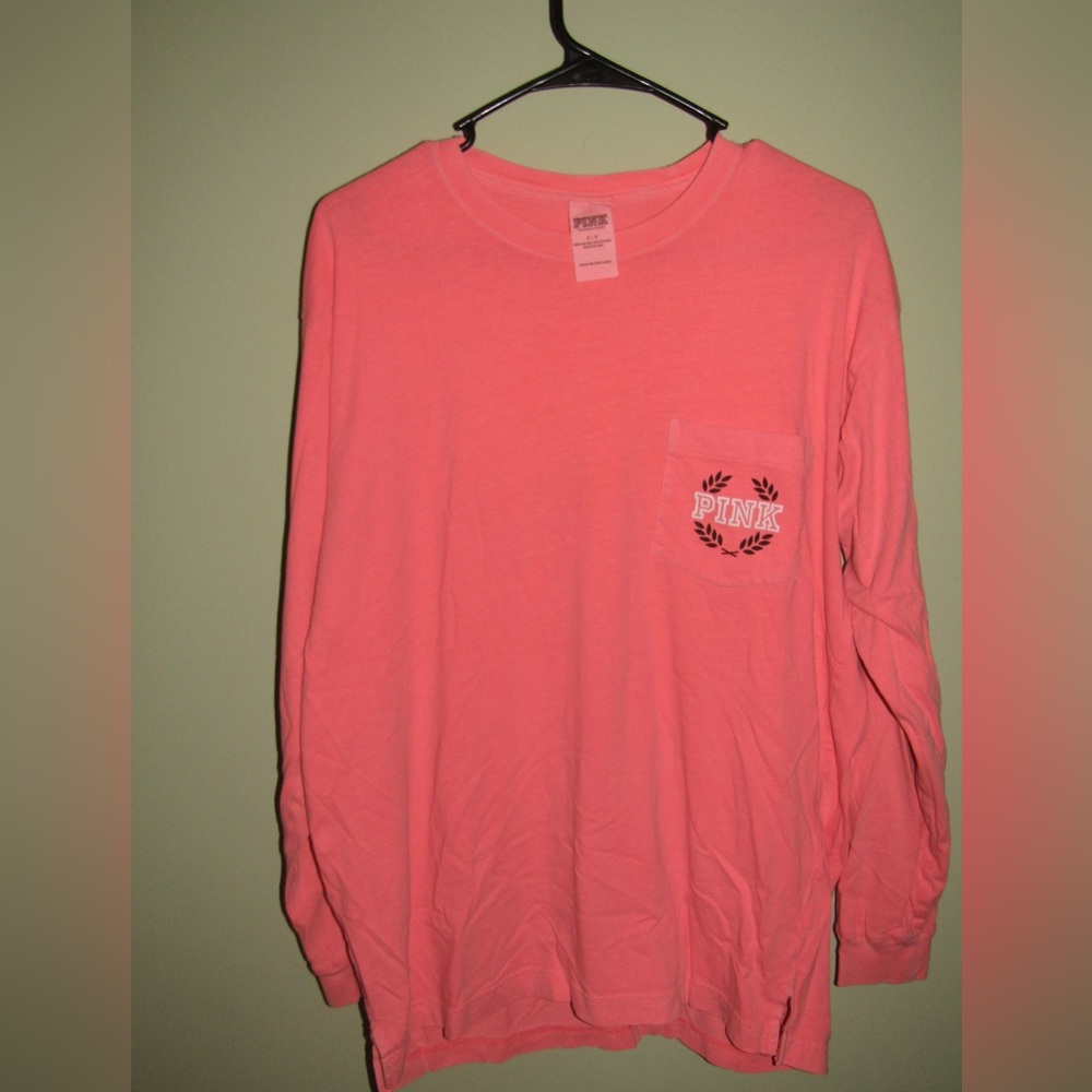 PINK Long-sleeve Pink Shirt